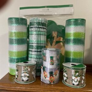 Celebrate It St. Patrick's Day Ribbon Collection - Green, White, and Gold